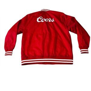 Coors Brixton Signature Jacket Red White Varsity Bomber Men’s XXL NWT